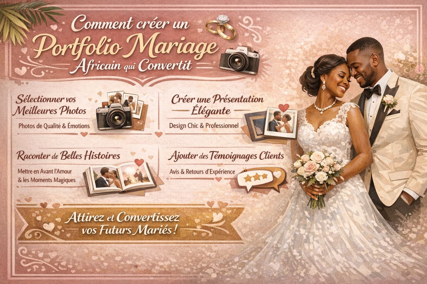 Comment créer un portfolio mariage qui convertit.